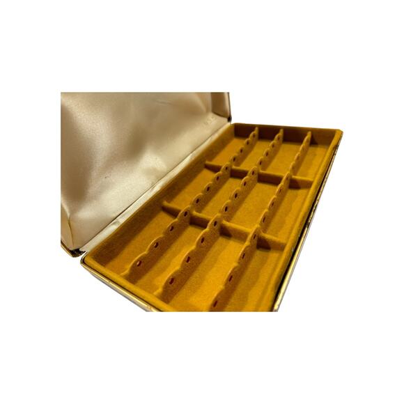 1960s MELE Jewelry Case Travel Box Clamshell - Picture 9 of 14